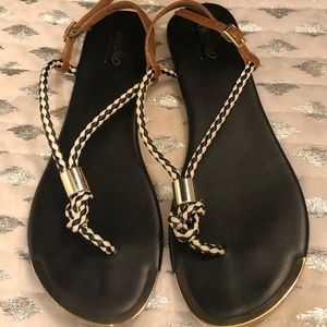 Black & White Sandals
